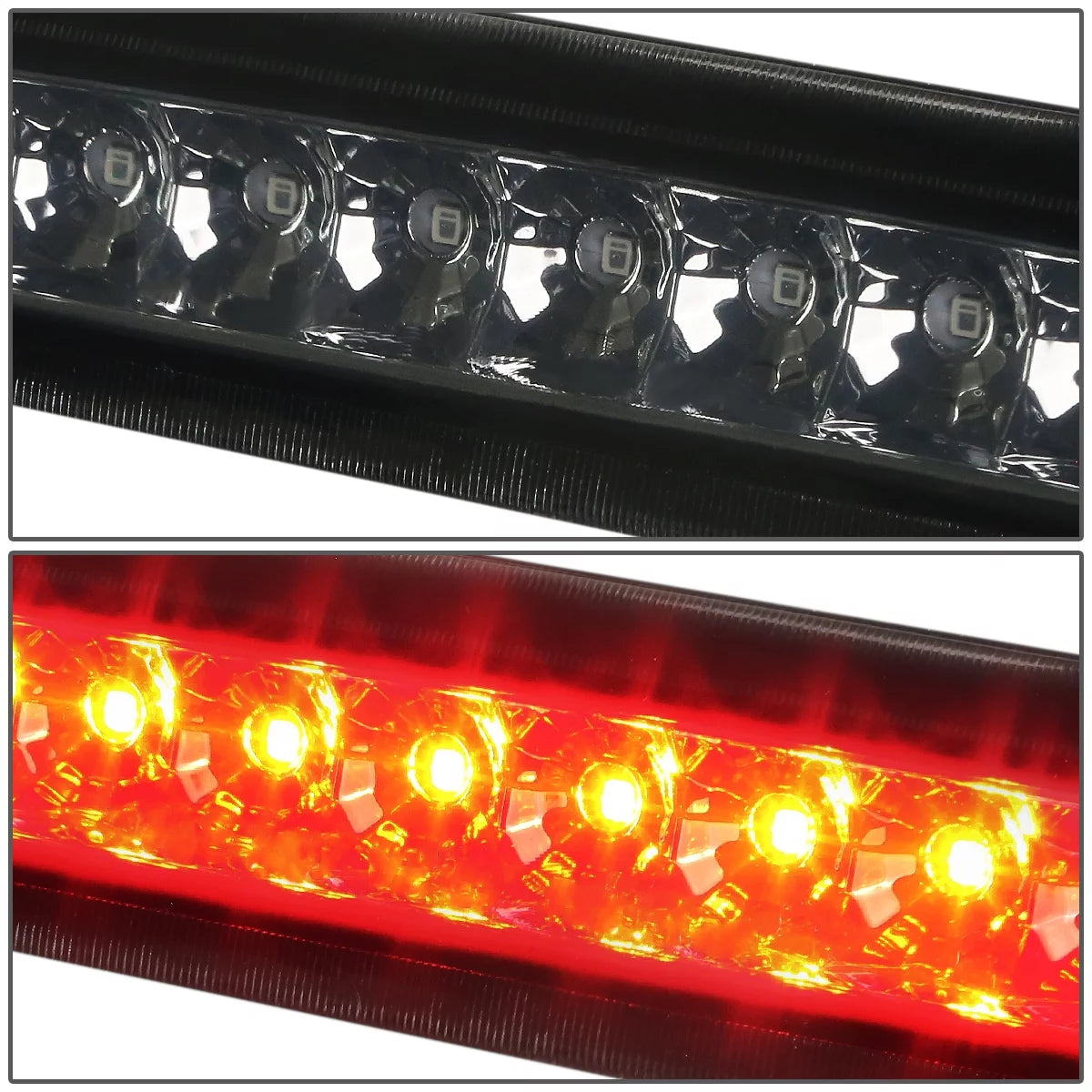 DNA Motoring 3BL-4RUNNER03-LED-SizeM For 2003 to 2009 Toyota 4Runner N210 Rear LED 3rd Third Tail Brake Light Sizetop Lamp Sizemoked Housing 04 05 06 07 08