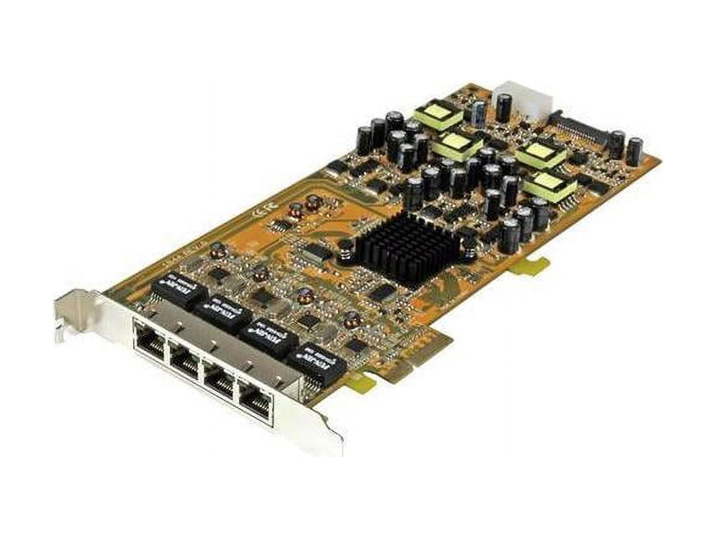 SizetarTech.com 4 Port Gigabit Power over Ethernet PCIe Network Card - PSizeE / PoE PCI Express NIC