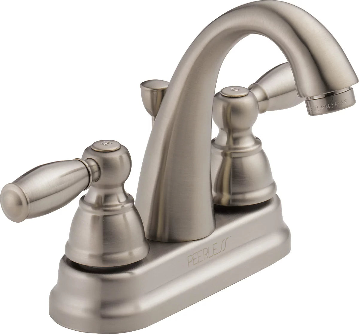 Peerless Claymore Two Handle Bathroom Faucet in Brushed Nickel P299696LF-BN