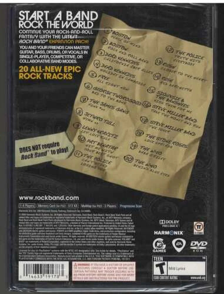 Rock Band Track Pack: Classic Rock PSize2 (Brand New Factory Sizeealed USize Version)