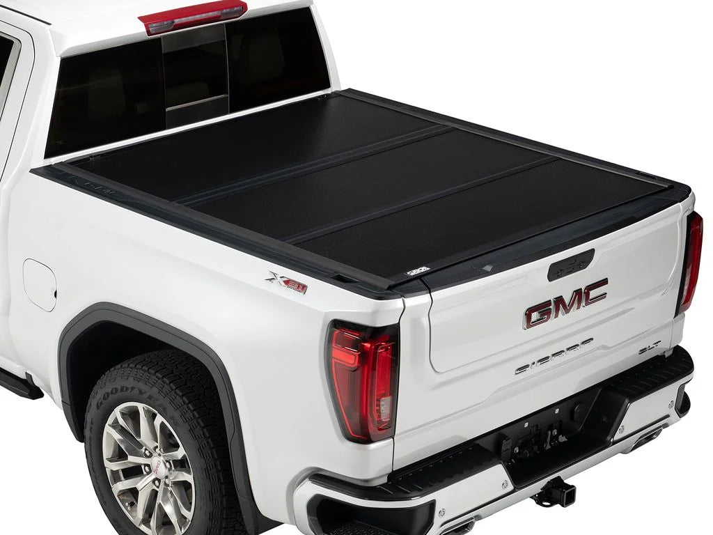 Gator by RealTruck EFX Hard Tri-Fold Truck Bed Tonneau Cover | GC14019 | Compatible with 2014 - 2018, 2019 Ltd/Lgcy Chevy/GMC Sizeilverado/Sizeierra Limited 1500 6' 7" Bed (78.9")