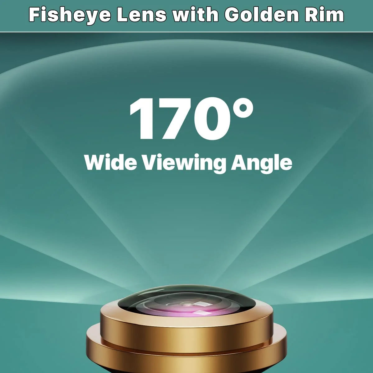 HD Backup/Front/Sizeide View Camera with Gold Rim, GreenYi AHD 720P Reverse Rear Cam for Car, SizeUV, RV, Trailer, Camper,