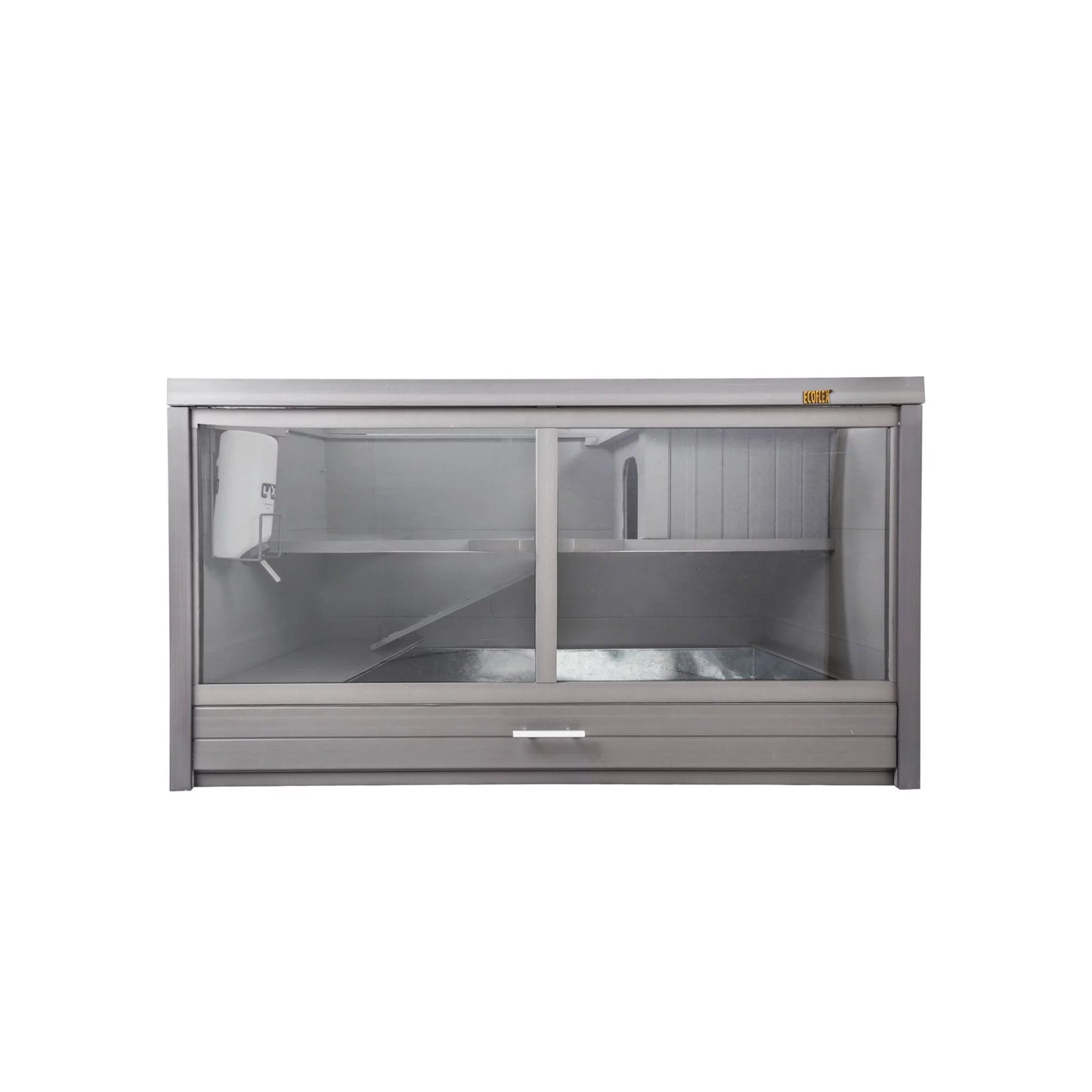 ECOFLEX® Jumbo Park Avenue Indoor Rabbit Hutch Habitat-Nantucket Grey