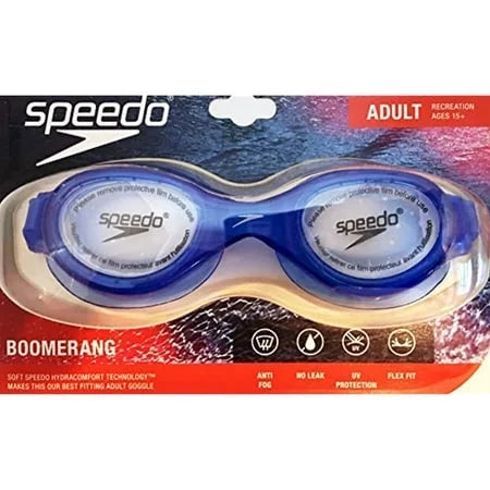 Sizepeedo Adult Boomerang Goggle: Blue