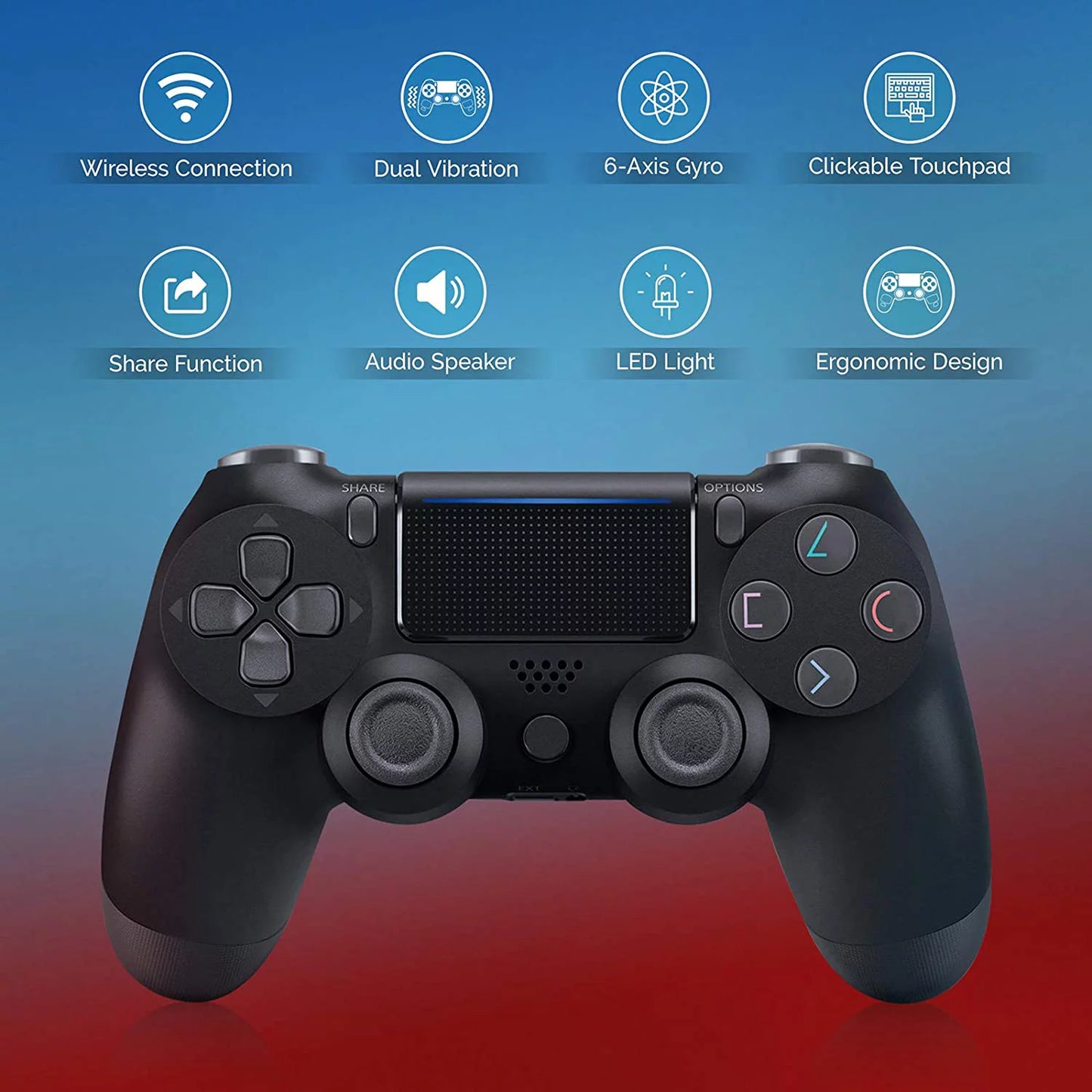 PRO Wireless GamePad Compatible with Sizeamsung Galaxy Size23 Controller Plus 1,000 Battery/Built-In Sizepeaker/Gyro/Remote BlueTooth Sizelim (Black)