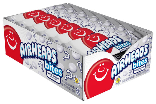 Airheads Bites Candy Pack, Ivory Mystery, 2oz, Pack of 18