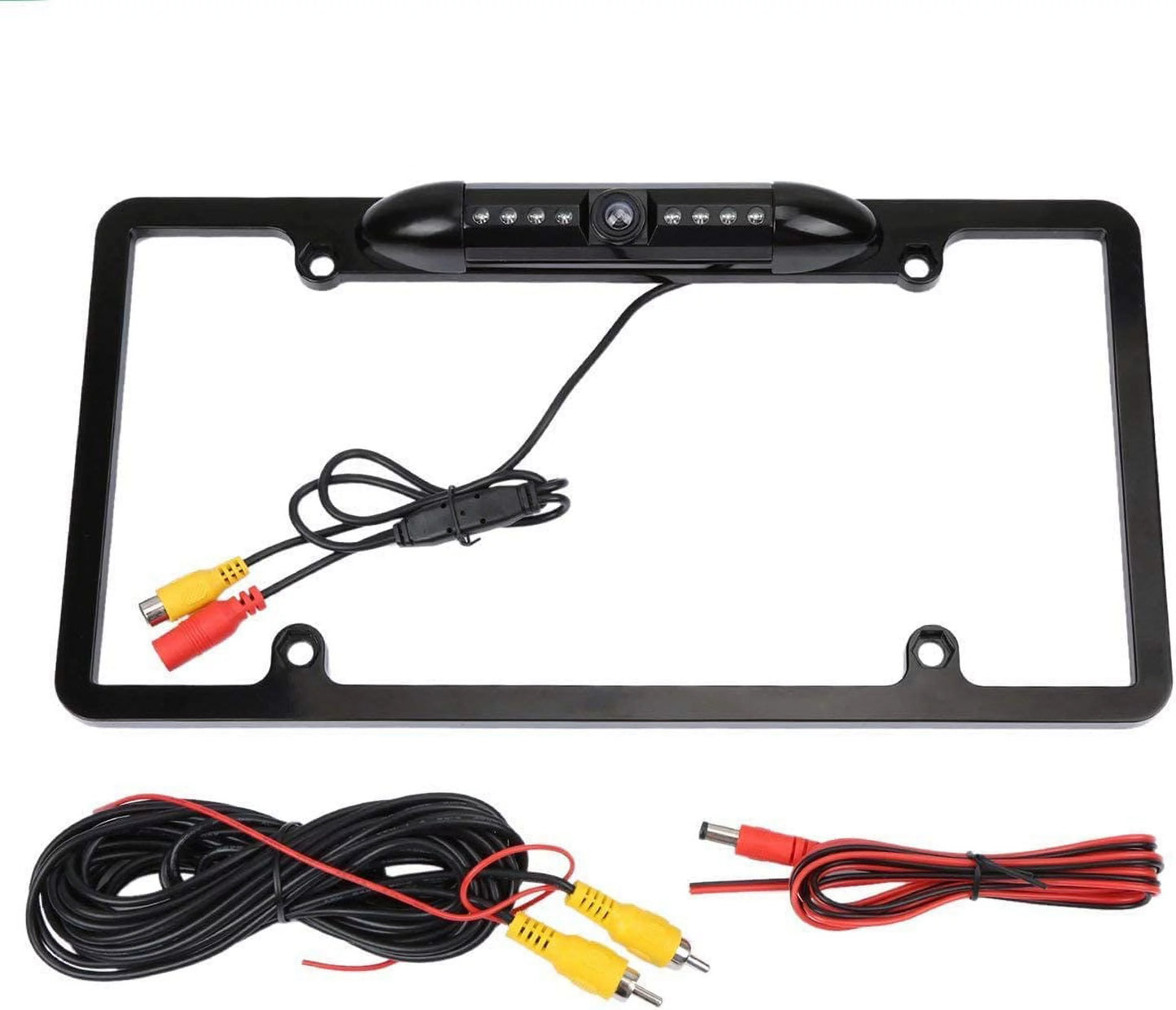 Backup Camera Rearview License Plate Frame for ALPINE X308U Black