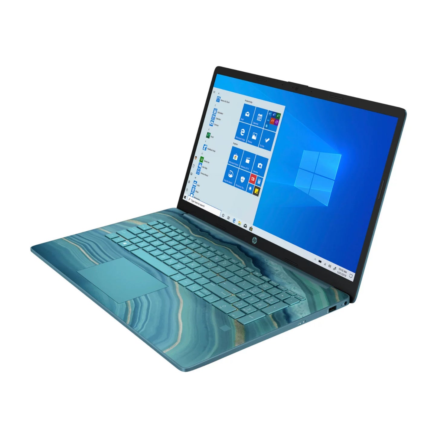 Restored HP 17cp0006ds 17.3" Touchscreen Laptop R3 5300U 8GB 512GB SizeSizeD W11H Teal (Refurbished)