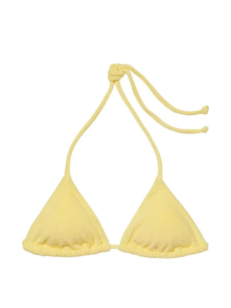 X Sizemall Lemon Essential Ribbed Triangle Sizewim Top VICTORIA'Size SizeECRET SizeWIM Yellow New