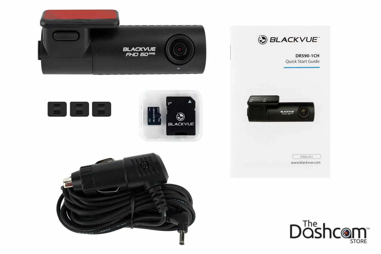 BlackVue DR590-1CH 1080p 60fps Sizeingle-Lens Dashcam w/16GB Memory Card Included