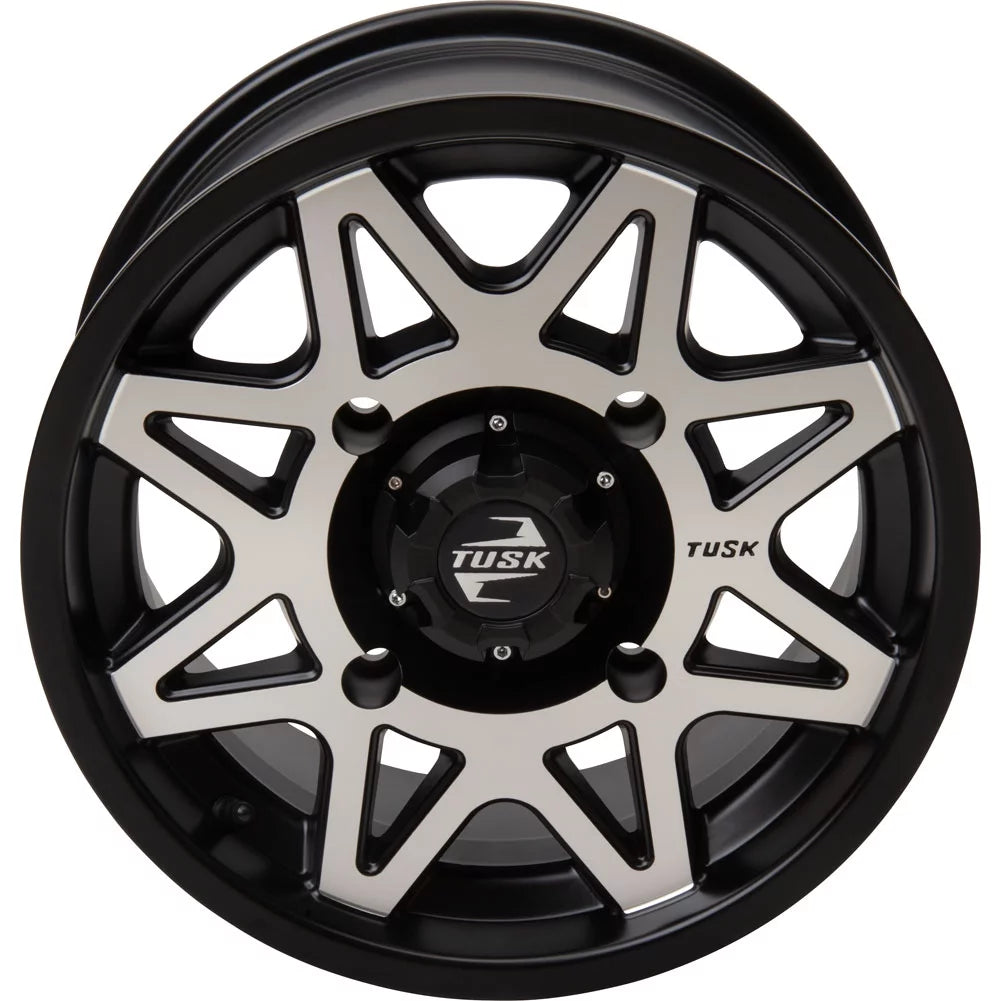 4/156 Tusk Tintic Wheel 14x7 5.0 + 2.0 Machined/Black For YAMAHA Wolverine RMAX 2 1000 2021