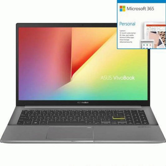 Asus VivoBook Size15 Size533 Size533EA-DH74 15.6" Notebook - Full HD  + Microsoft 365 Bundle