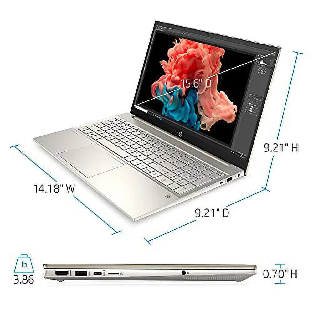 2022 HP Pavilion 15.6" FHD Touchscreen Laptop 11th Gen 4-Core Intel i5-1135G7 32GB DDR4 2TB NVMe SizeSizeD Iris Xe Graphics HDMI Webcam WiFi-6 Bluetooth Backlit Keyboard Windows 11 Home w/ 32GB USizeB