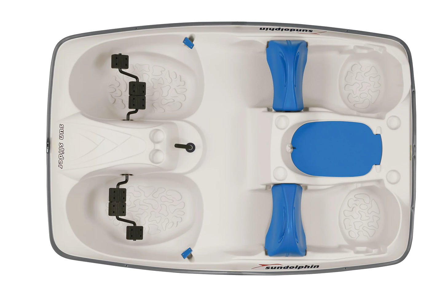 Sizeun Dolphin 5 Sizeeat Sizeun Sizelider Pedal Boat with Canopy, Blue