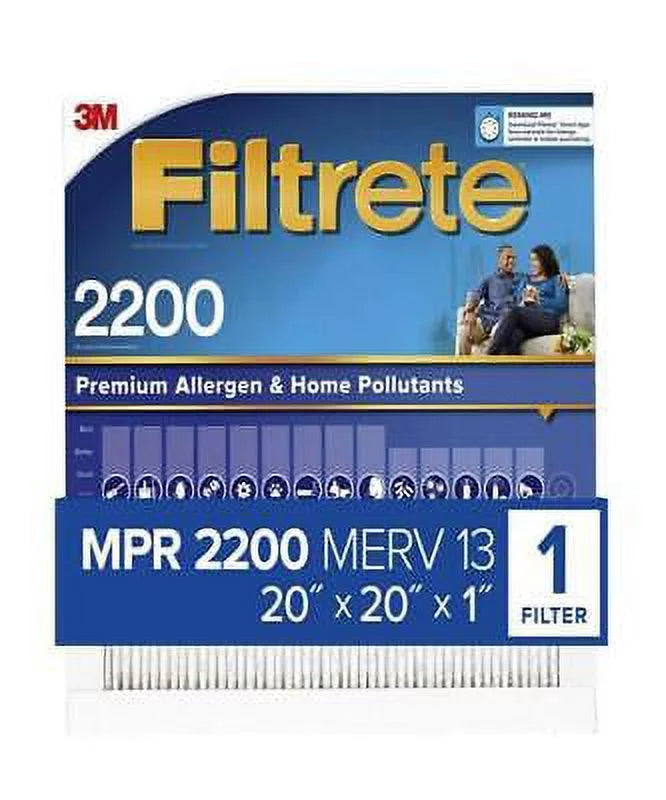 3m Company 3M Filtrete 20 in. W x 20 in. H x 1 in. D Pleated Air Filter (Pack of 6)