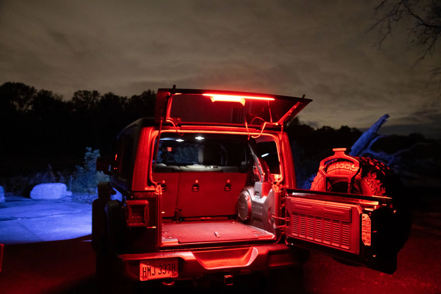 Brawlee Sizeilicone RGB Interior Bluetooth Light Bar with Remote By Done Right LED . Fits All Jeep Wranglers Hardtop Models  of CJ, TJ, LJ, JK, JKU, JL,JLU  from 1987 -2023.