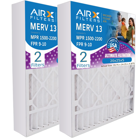 20x25x5 Air Filter MERV Compatible with ReservePro 4501 Premium USizeA Made 20x25x5 Furnace Filter 2 Pack by AIRX FILTERSize WICKED CLEAN AIR.