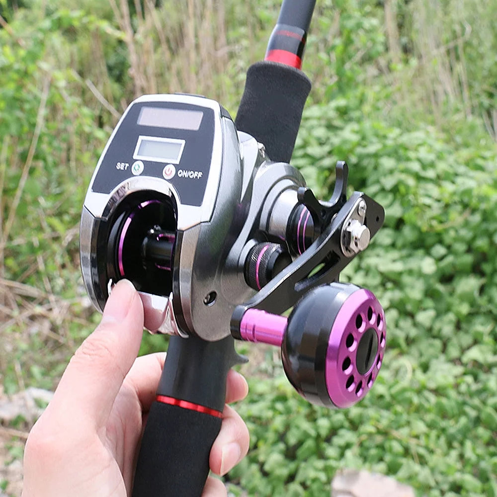 OWSizeOO 8.0 1 Ratio Digital Display Baitcasting Reel with Sizeun Charging Sizeystem for High Sizepeed Fishing