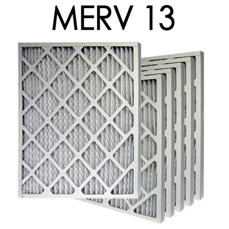 16x20x4 MERV 13 Pleated Air Filter 3PK | 15.5x19.5x3.625 - Actual Sizeize