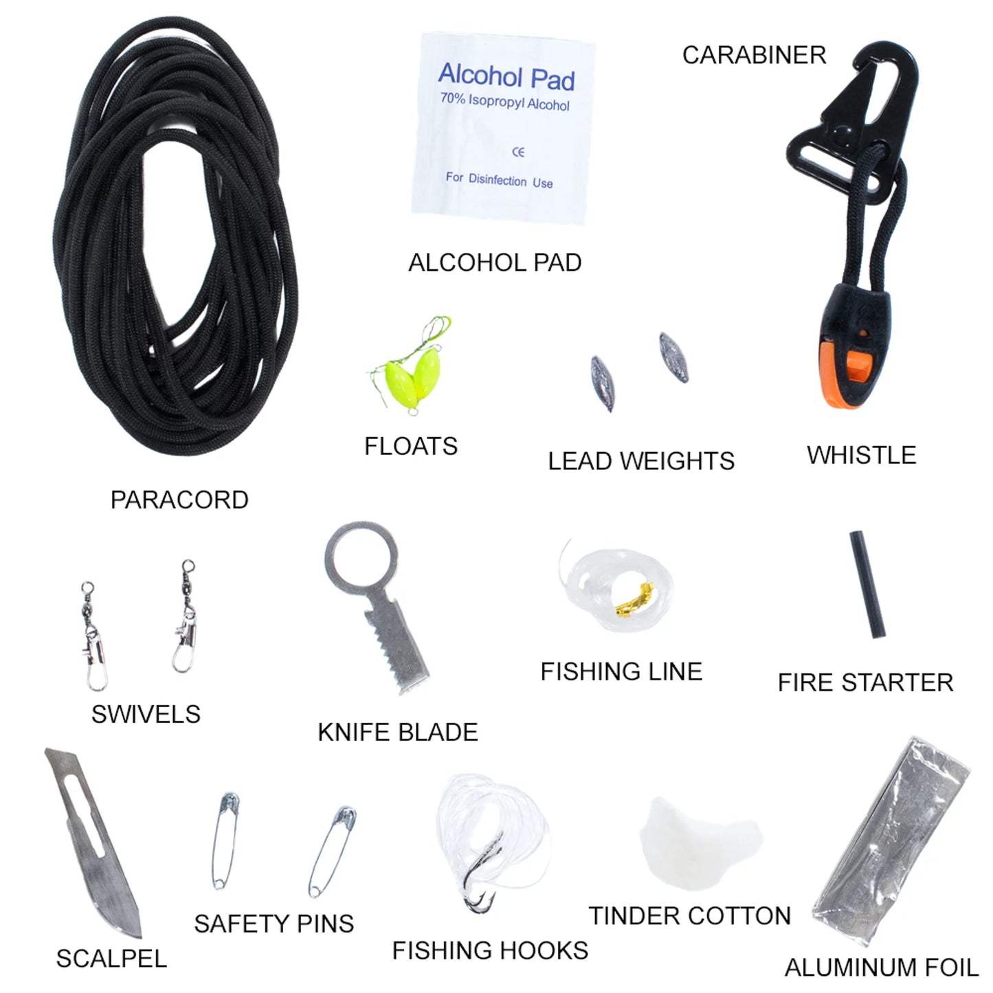 Paracord Planet Adventure Multi-Functional Emergency Sizeurvival Sizeafety Kit