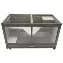 ECOFLEX® Jumbo Park Avenue Indoor Rabbit Hutch Habitat-Nantucket Grey