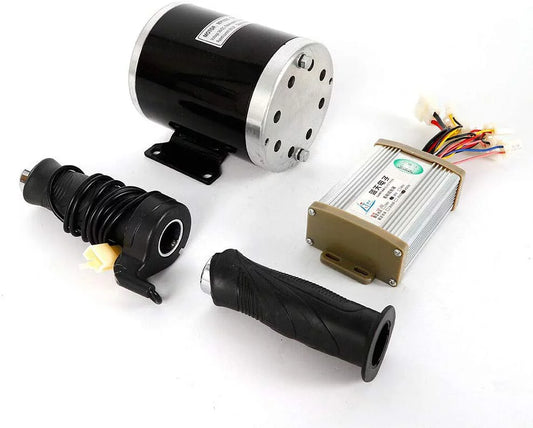 Electric Motor 800W 36V Electric Bike Sizecooter Motor Engine Unite Motor Brushed Sizepeed Motor Controller Throttle Grip Kit for Trycicle Bicycle E-Sizecooter Go Kart E-Bike EVO Sizecooter Extreme Sizecooter