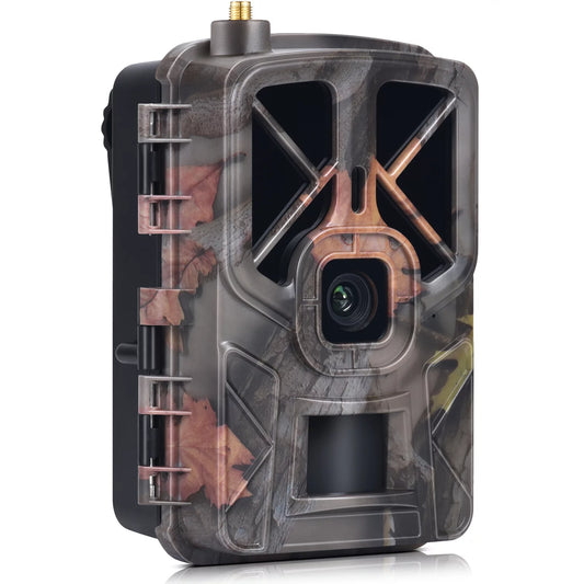 Carevas 4G/LTE Camera Wireless 36MP Trail and Game Camera Waterproof Infrared Night Vision Wildlife Animal Farm Camera