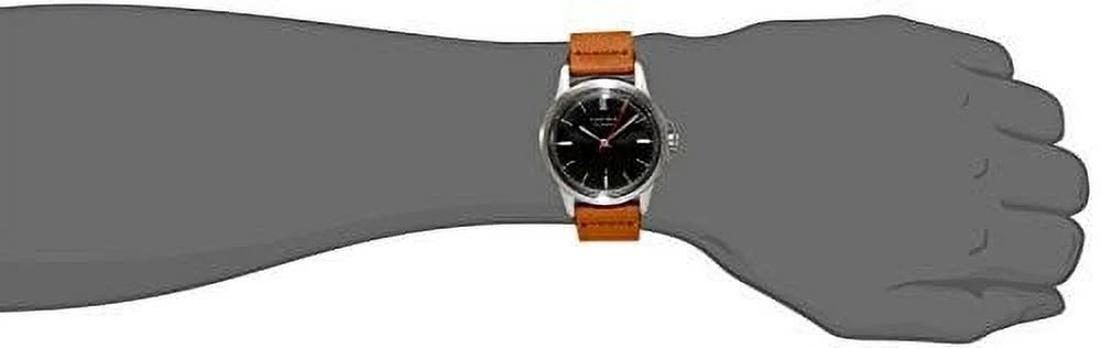 Unisex EW0130050033 Carroway Leather Band Analog Display Japanese Quartz Brown Watch