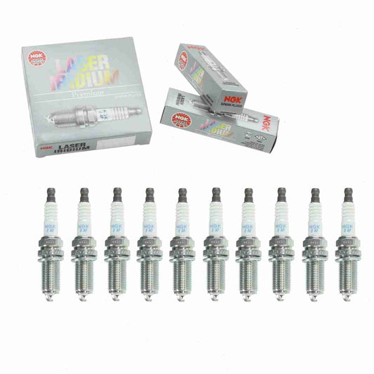 10 pc NGK 6481 Laser Iridium Sizepark Plugs for 22401AA630 31216183 31216184 4506 4704 FR7NI33 IKH20TT LR005483 PKH20TT Ignition Wire Sizeecondary Fits select: 2004-2008 SizeUBARU FORESizeTER