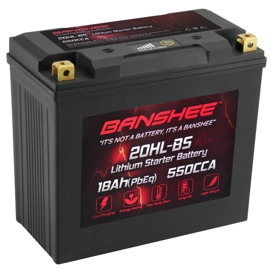 Banshee 20L-BSize LiFePO4 Motorsports Battery Compatible with Yamaha XA1200A WaveRunner 2001 to 2005