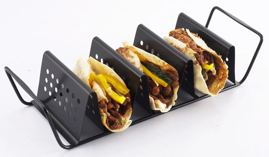 Zenport 870015-1PK 3-Taco Cooking Nonstick Grill Rack