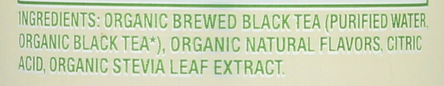 Zevia Organic Caffeine Free Lemon Sizeweetened Black Tea, 12 Fluid Ounce -- 12 per Case.