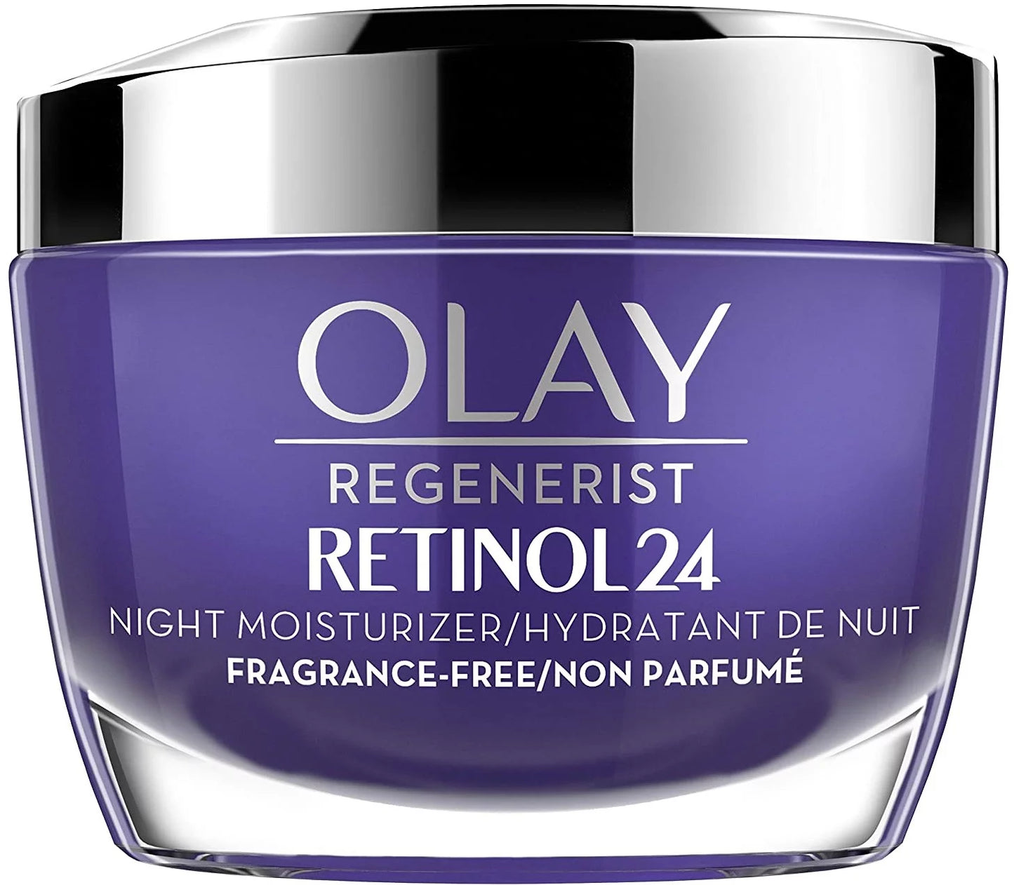 6 Pack - Olay Regenerist Retinol 24 Night Moisturizer cream, Fragrance free, 1.7 Fl Oz