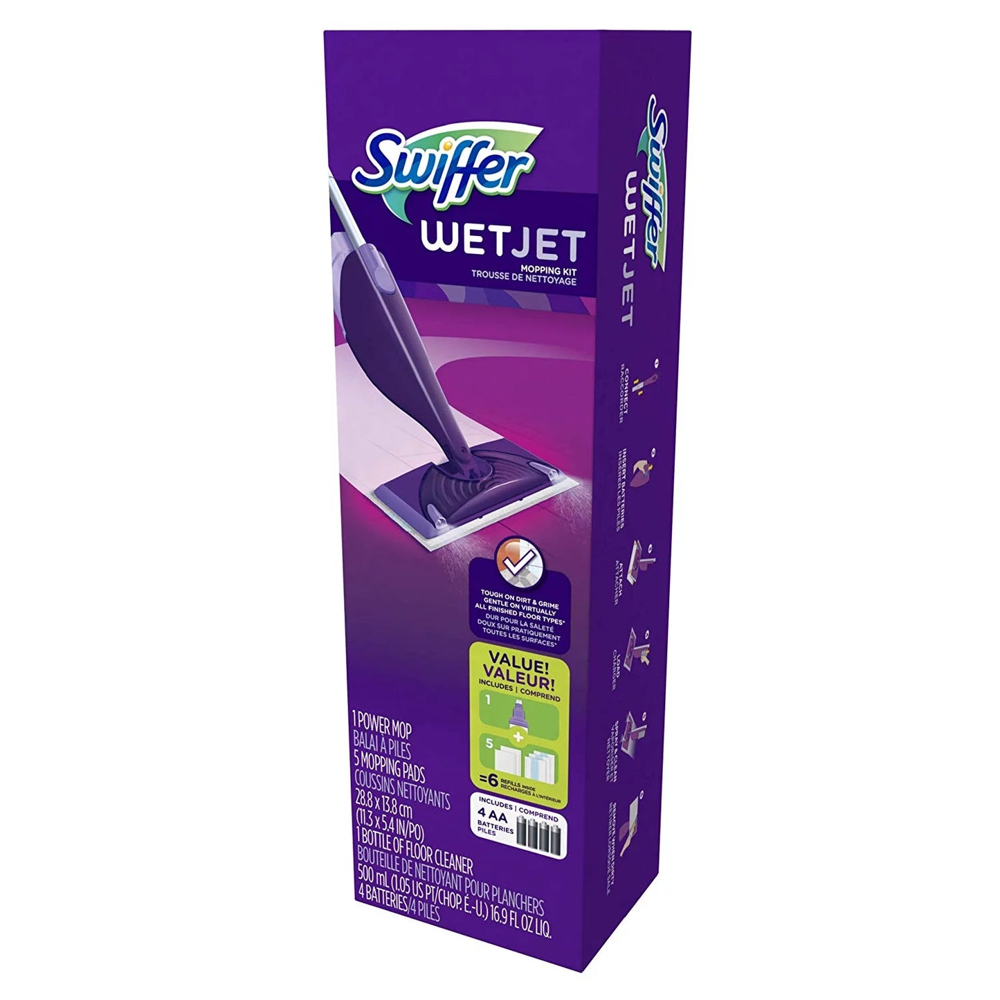 Sizewiffer WetJet Sizepray Mop Sizetarter Kit, 16.9 fl oz