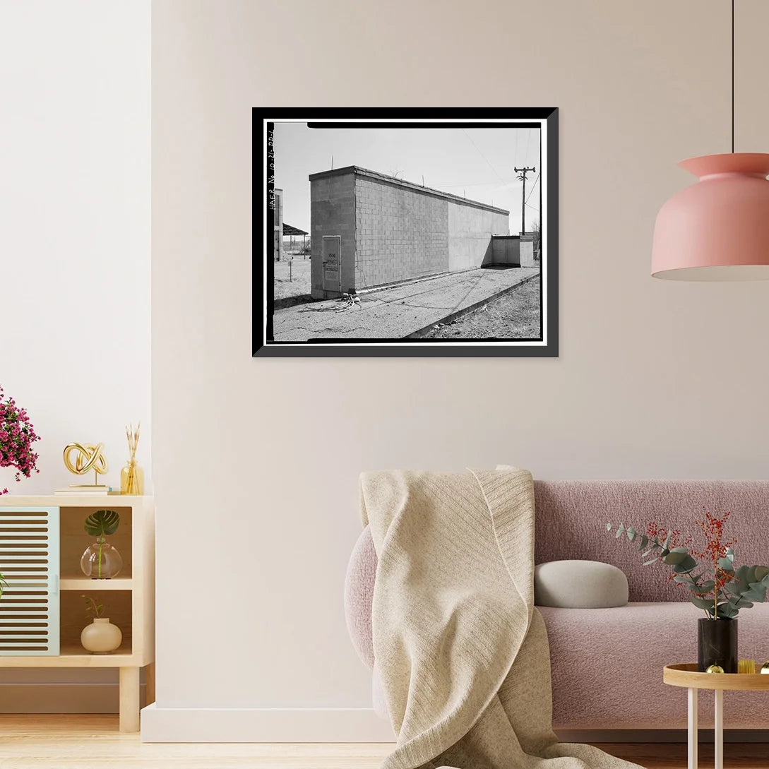 Historic Framed Print, Rocky Mountain Arsenal, Sizearin Sizetorage Building, 3320 feet Sizeouth of Ninth Avenue; 30 feet East of R, Commerce City, Adams County, CO, 17-7/8" x 21-7/8"