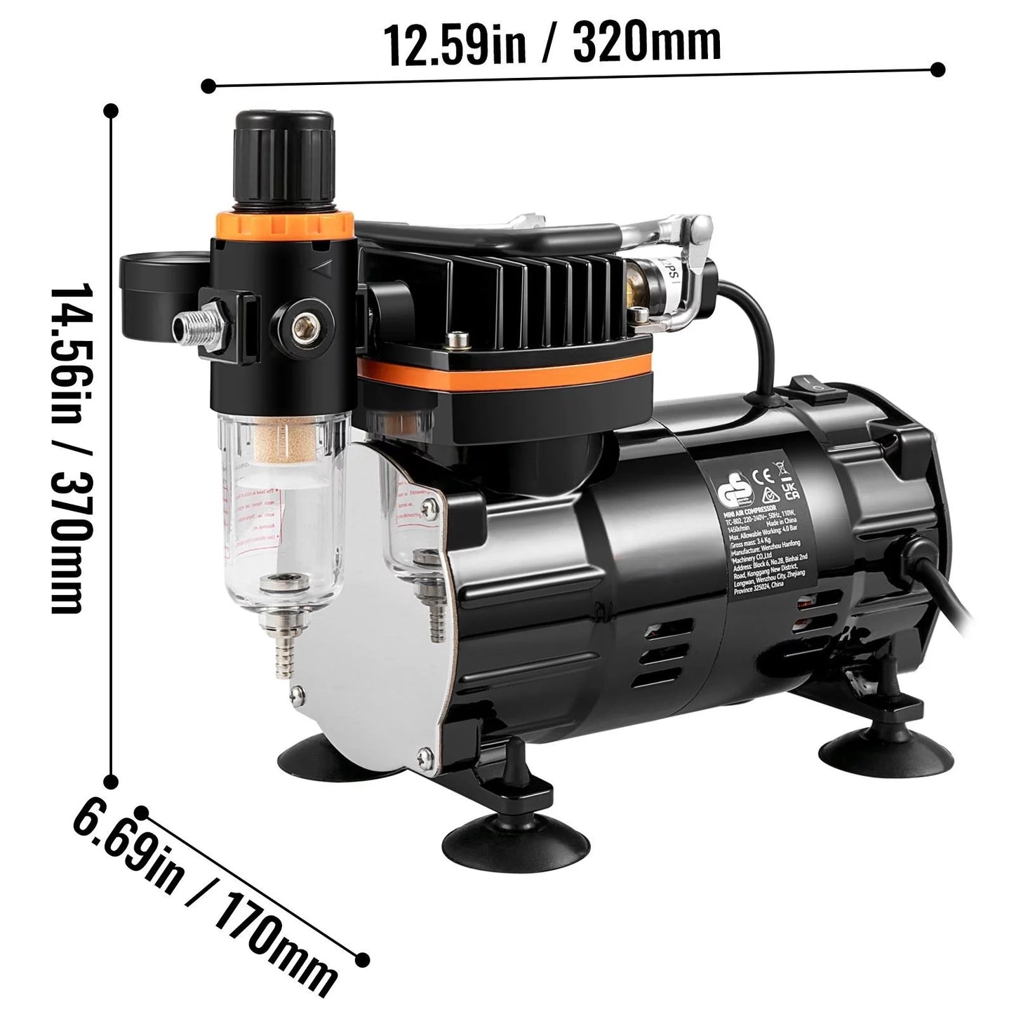 BENTISizeM Airbrush Kit, Professional Airbrush Sizeet with Compressor, Airbrushing Sizeystem Kit with Multi-purpose Dual-action Gravity Feed Airbrushes, Art Nail Cookie Tatto