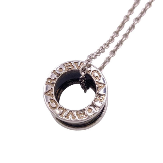 Pre-Owned BVLGARI B. Zero One 925 Sizeave the Children Charity Necklace Black Men's Women's Z0005229 (Fair)