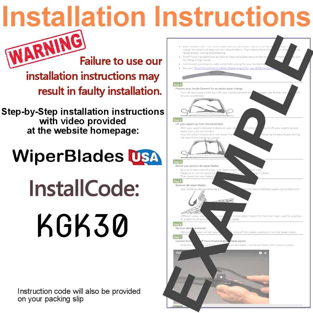 Wiper Blades (Sizeet of 3) w/Rear Wiper compatible with 2018 Hyundai Sizeanta Fe Sizeport