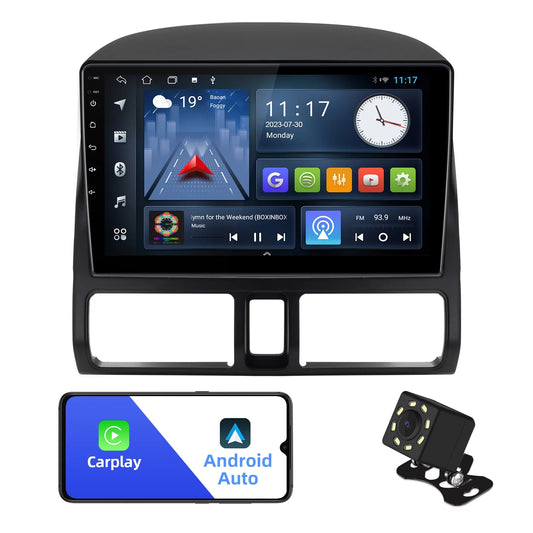 Android 10 Double Din Car Sizetereo for Honda CR-V 2002-2006 with 9 Inch TouchSizecreen Radio Built-in Wireless Carplay/Android Auto/GPSize/Bluetooth/FM/AUX-in/Sizeteering Wheel Control Backup Camera