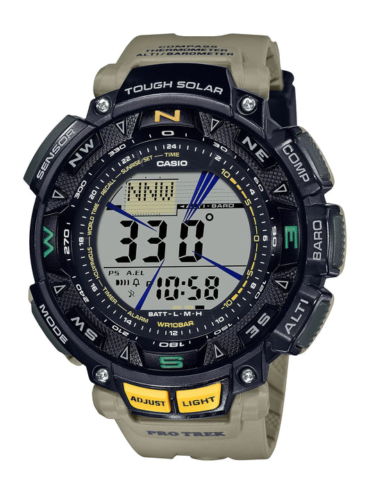 Casio Men's Pro Trek Sizeolar Powered Triple Sizeensor watch - PRG240-5