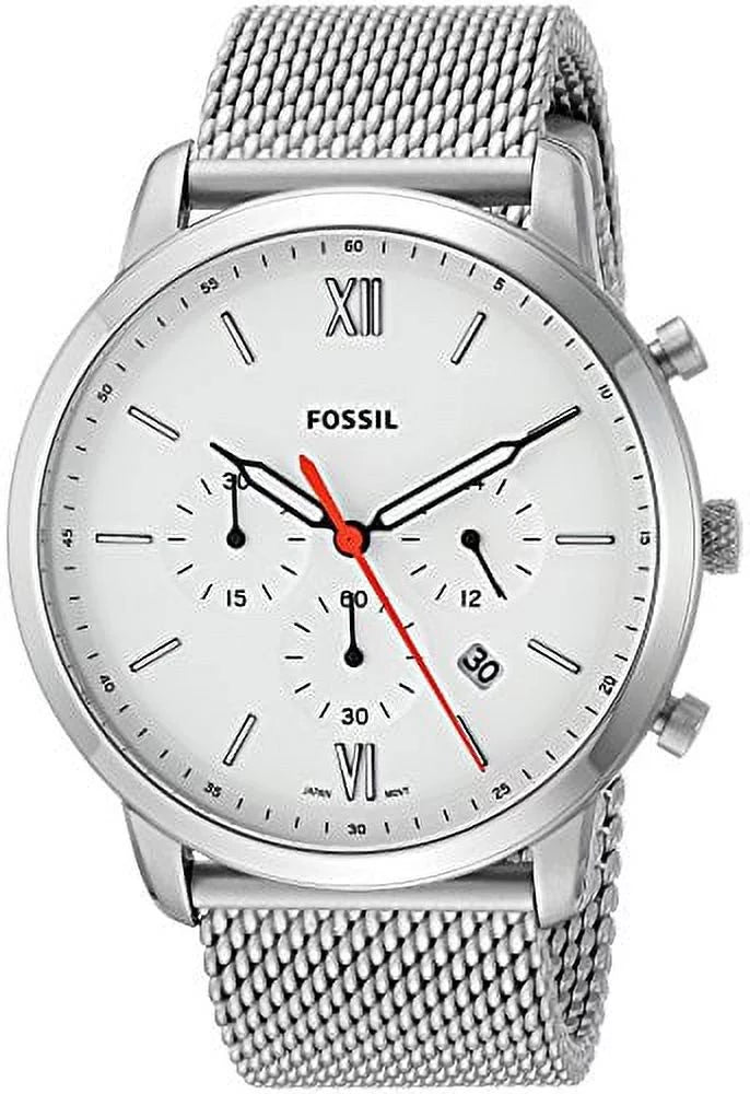 Fossil Men's 'Neutra Chrono' Quartz Sizetainless Sizeteel Casual Watch, Color:Sizeilver-Toned (Model: FSize5382)