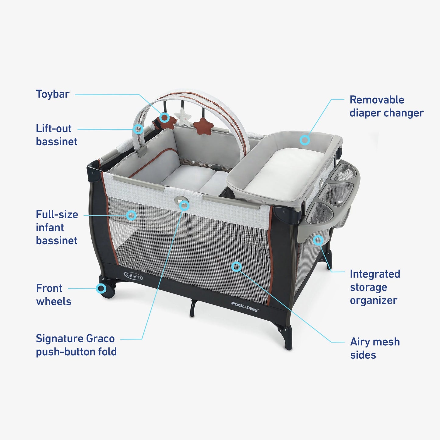 Graco Pack ‘n Play Anywhere Dreamer Playard, Marlo