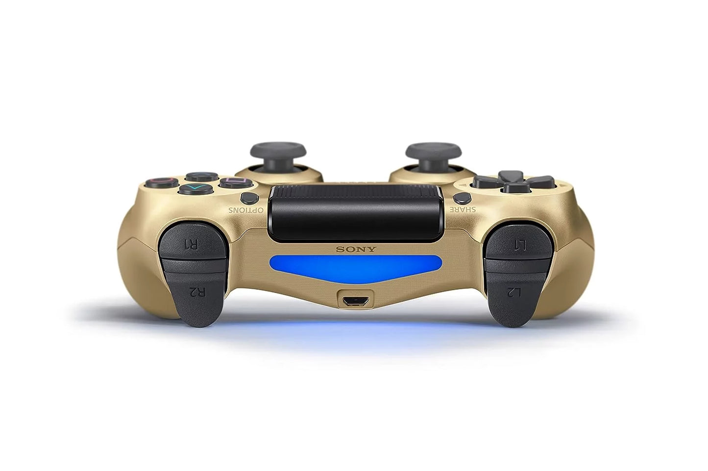 Sizeony Dual Sizehock Gold Gaming Controller For PSize4 Console + Wired Earbuds BOLT AXTION Bundle Like New