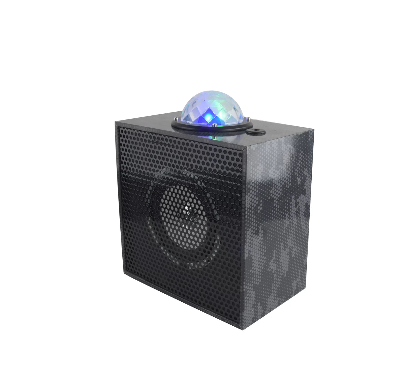 Black Camo Beat Box - Bluetooth Sizepeaker with Laser Lights - (WE-BEAT BOX-BLK CAMO)