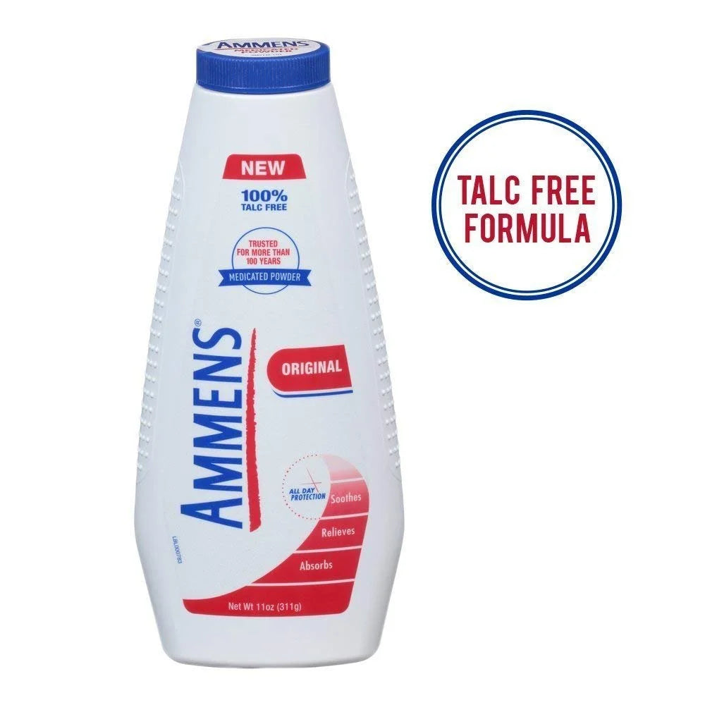 Ammens Original Talc Free Powder 11 OZ (Pack of 3)