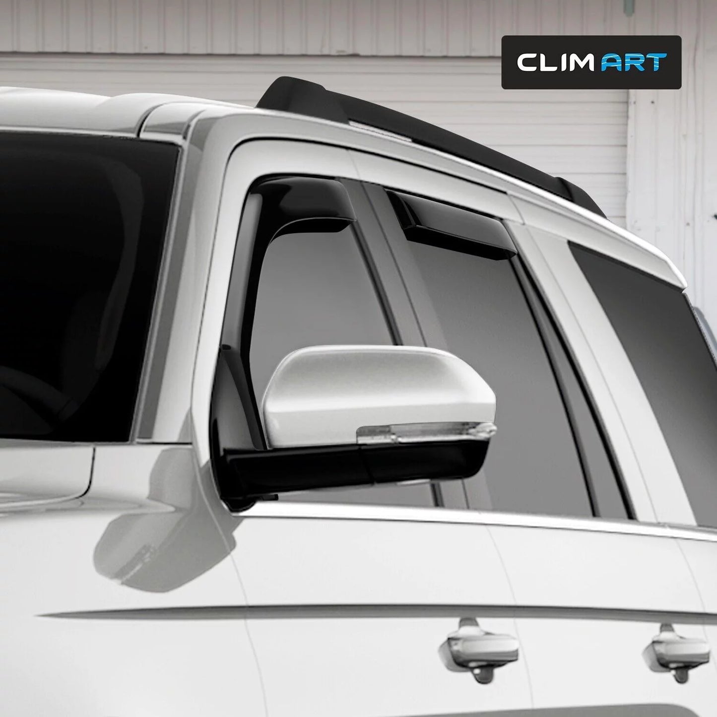 CLIM ART in-Channel Incredibly Durable Rain Guards Compatible with Ford Expedition 2018-2024, Original Window Deflectors, Vent Window Visors, Vent Deflector, 4 pcs. - 618291