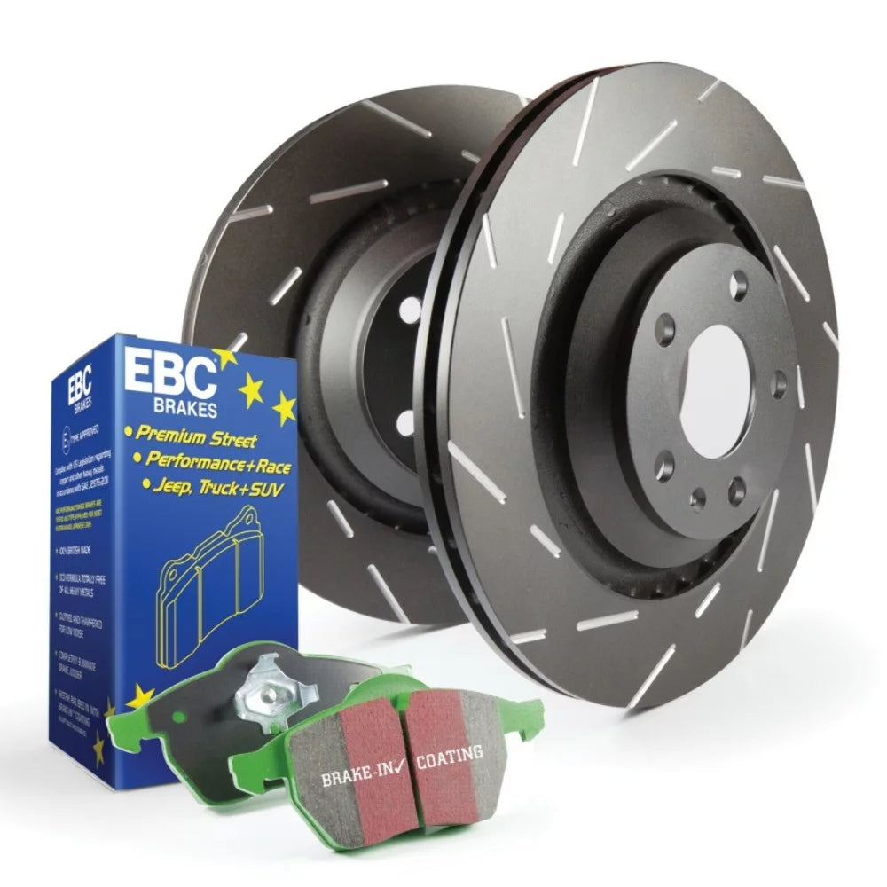 EBC Brakes Size2KR2314 Size2 Kits Greentuff 2000 and USizeR Rotors Fits 02-03 Cooper