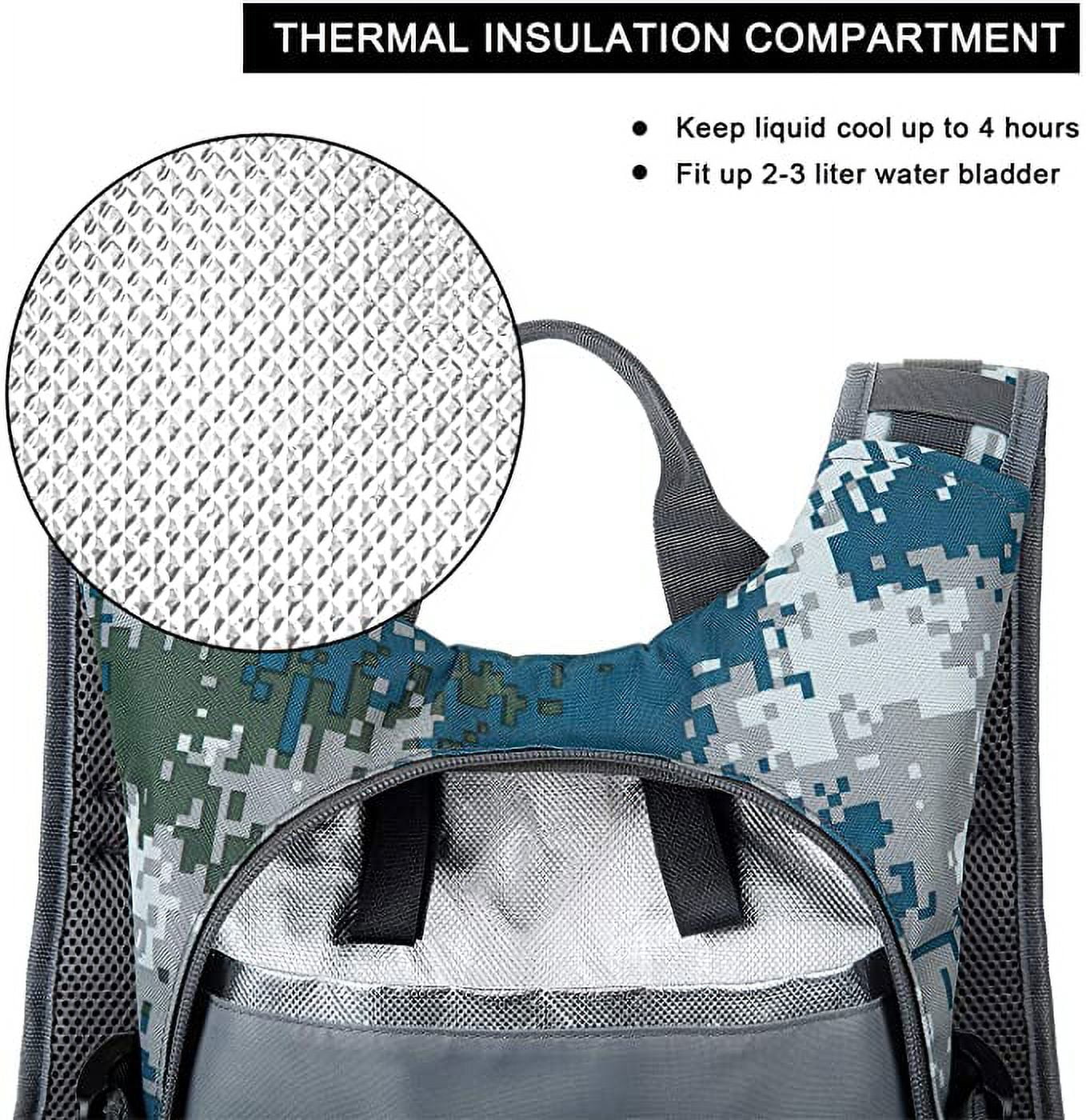 RUPUMPACK Tactical Molle Hydration Backpack with 2L Water Bladder