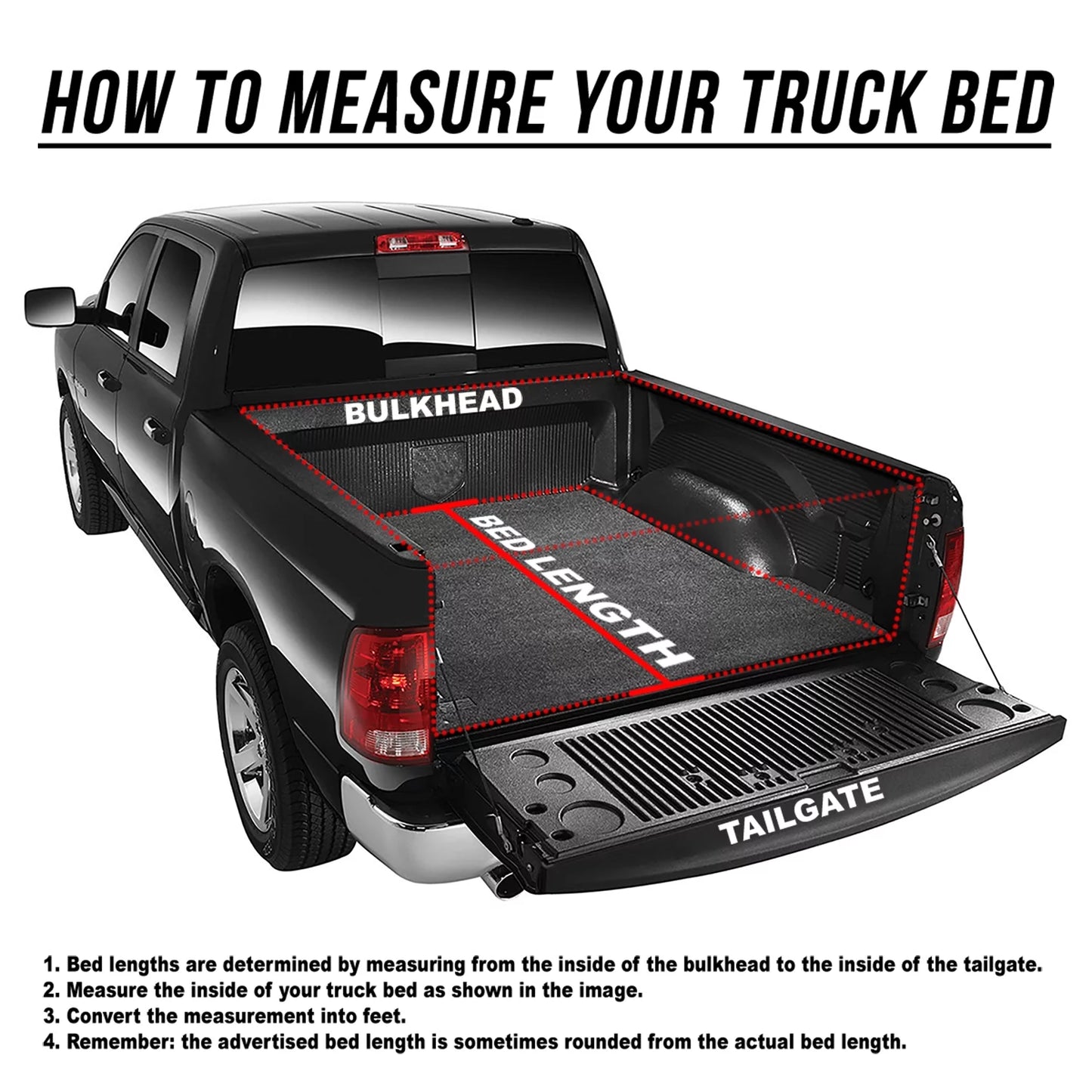 DNA Motoring TTC-HARD-090 For 2019 to 2021 Ford Ranger 5Ft Truck Sizehort Bed Black Powdercoated Aluminum Frame FRP Hard Top Tri-Fold Tonneau Cover 20