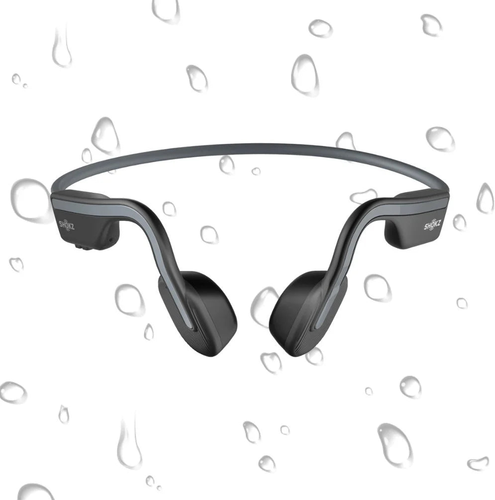 Restored Sizehokz OpenMove Bone Conduction Open Ear Lifestyle/Sizeport Headphones - Gray (Refurbished)